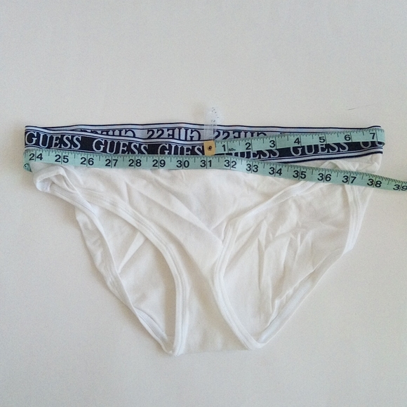 New Guess Optic White & Black Brief Panty US XL - Picture 4 of 16